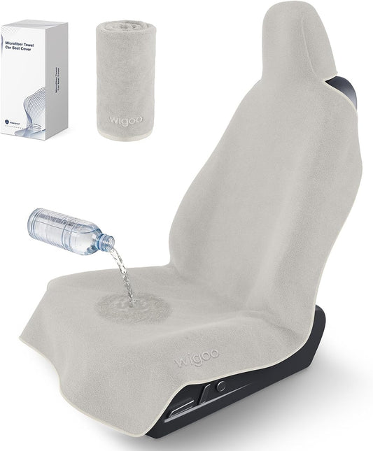 Wigoo Car Seat Cover Towel, Waterproof, for Use After Gym, Gray, 1 Pack