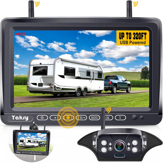 RV Backup Camera Wireless Plug and Play: Pre-Wired for Furrion Easy Install