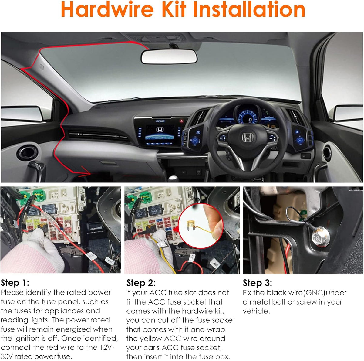 【Bundle: Vantrue N2X Front and Inside Dash Cam + Hardwire Kit】 Dual Dashcam, Infrared Cabin Camera, STARVIS 2, GPS, 24Hrs Parking Mode, Support 1TB, WiFi Dash Cam