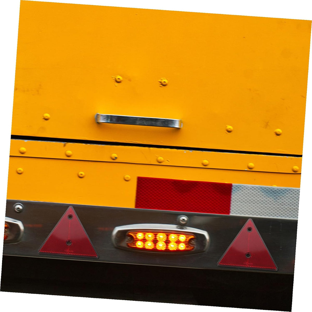 2pcs Triangle Vehicle Safety Sign Reflective PVC Roadside Warning