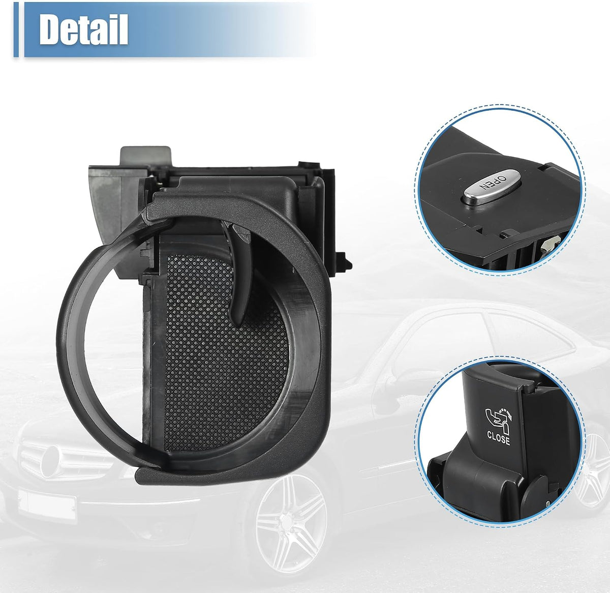 X AUTOHAUX Cup Holders for Mercedes-Benz CLC-Class 08-11 C-Class 2000-2007