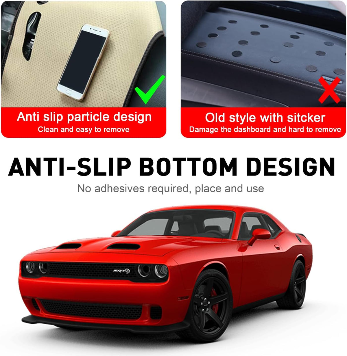 Dash Cover for Dodge Challenger Accessories 2015-2022 2023 2024