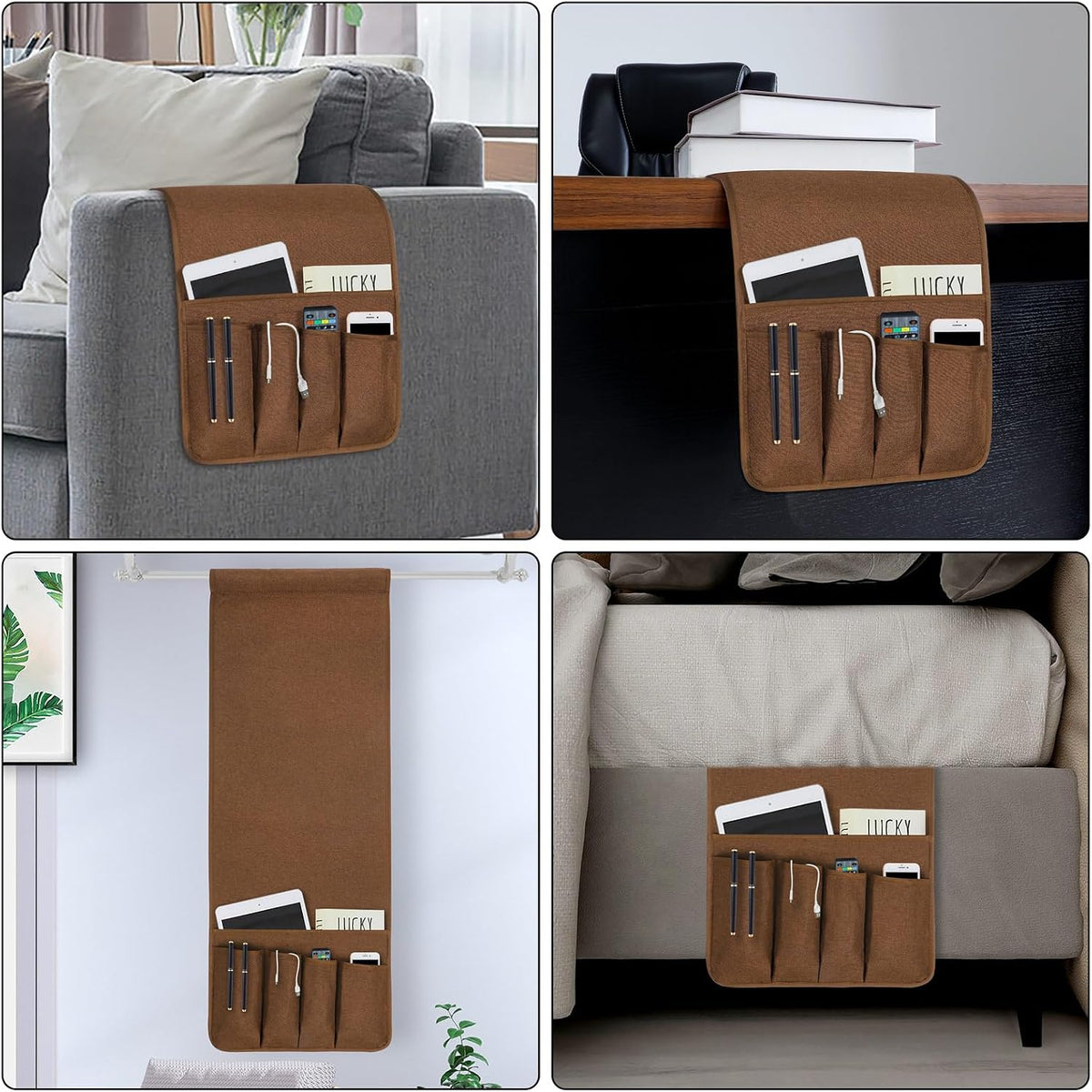 Remote Control Holders for Armchairs, Couch Caddy, Featuring Non-Slip Bases