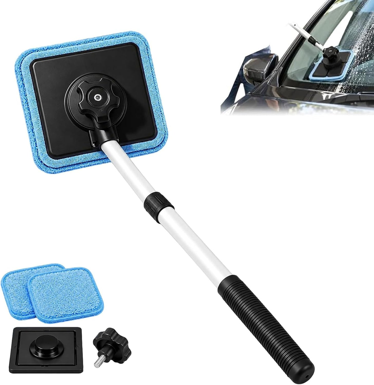 Dual Magnetic Car Windshield Cleaner, Magnetic Automotive (1PC)