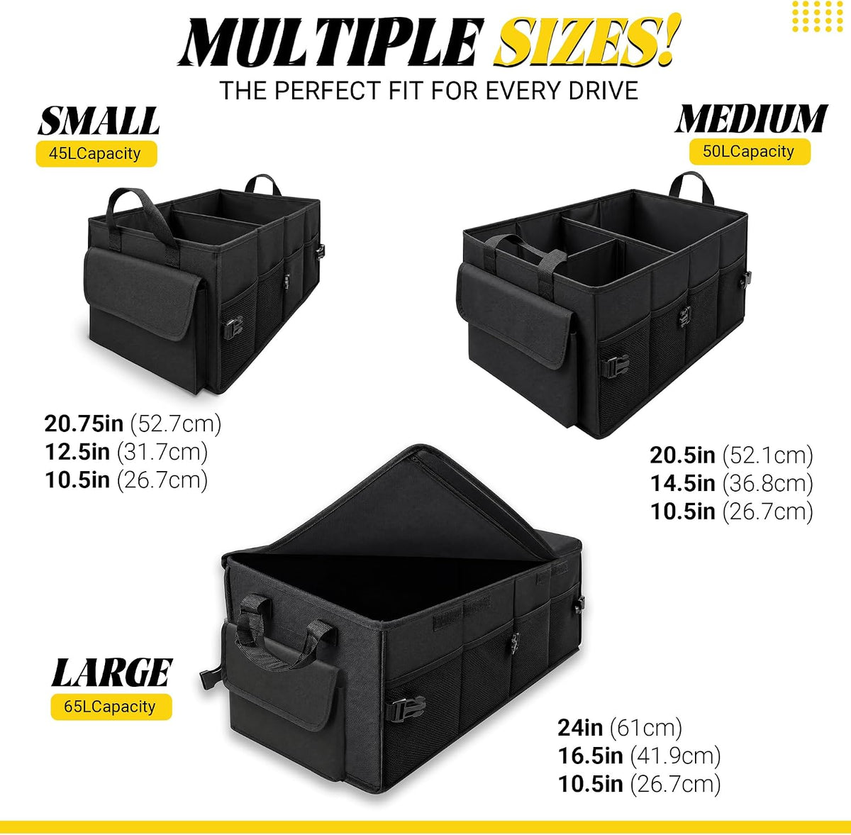Trunk Organizer, Small Foldable Car Organizer for SUV, Jeep, Sedan