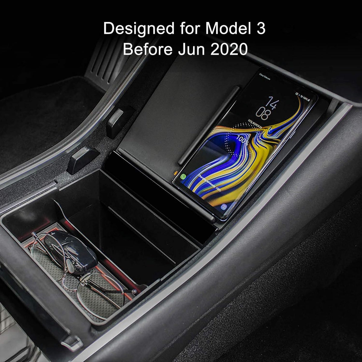 TAPTES Wireless Charger for Tesla Model 3 2017-2020, M3 Accessories