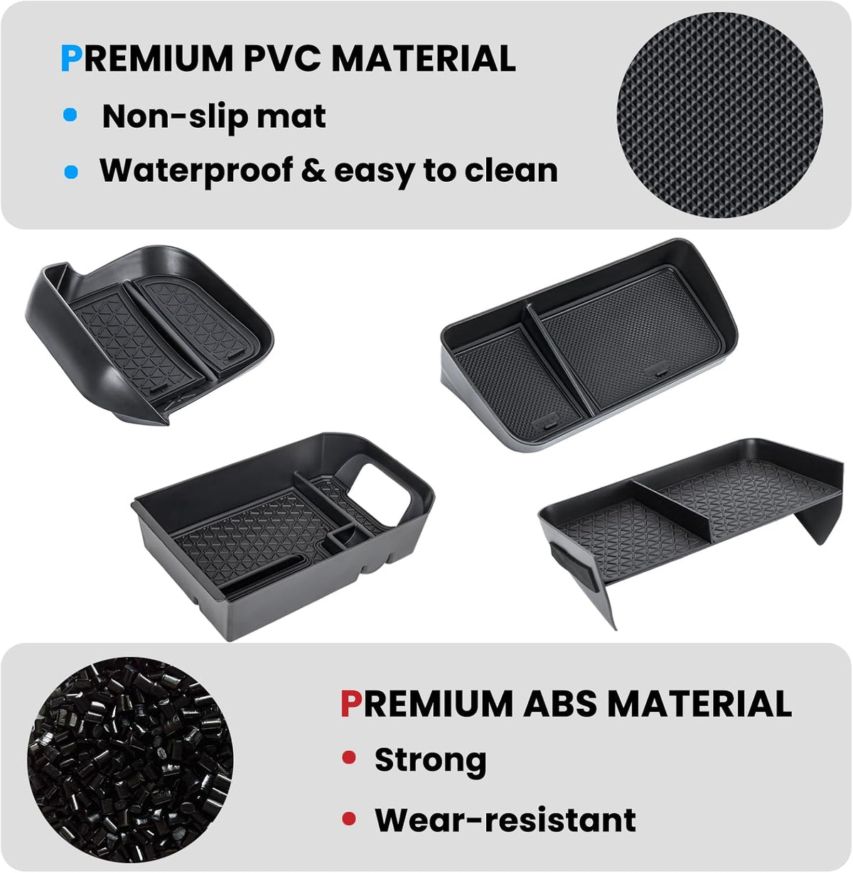 4PCS Center Console Organizer for 2019-2025 Toyota RAV4 Accessories