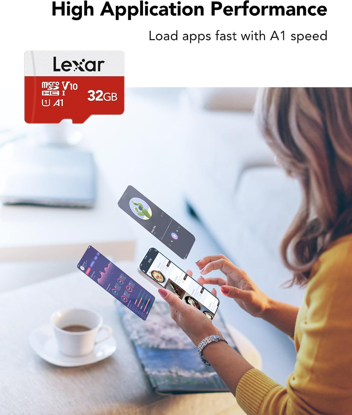Lexar E-Series 32GB Micro SD Card microSDHC UHS-I Flash Memory Card
