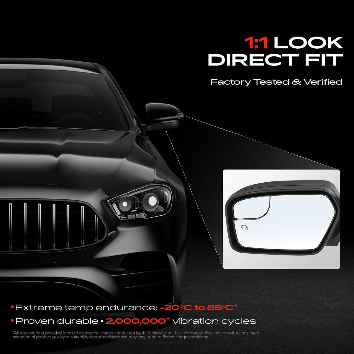 A-Premium Driver Side Power Door Mirror Compatible with Ford, Mercury
