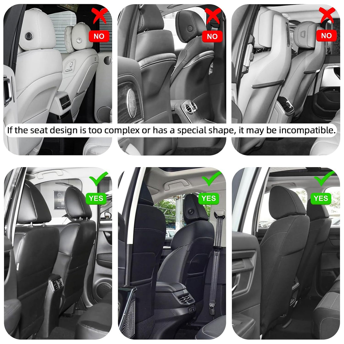 TAIKOO Seat Back Protector,Shields Seat Backs from Kicks and Adds Storage
