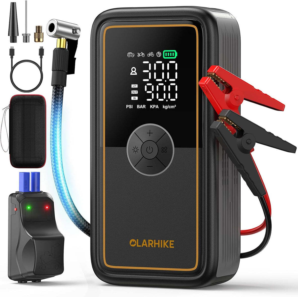 OlarHike 3000A Portable Heavy Duty Jump Starter with Air Compressor
