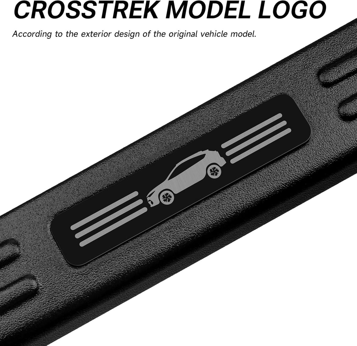 4PCS Door Sill Protector Compatible with Subaru 2024-2026 Crosstrek Impreza Accessories Matte Black ABS Plastic Material Automobile Door Entry Guards
