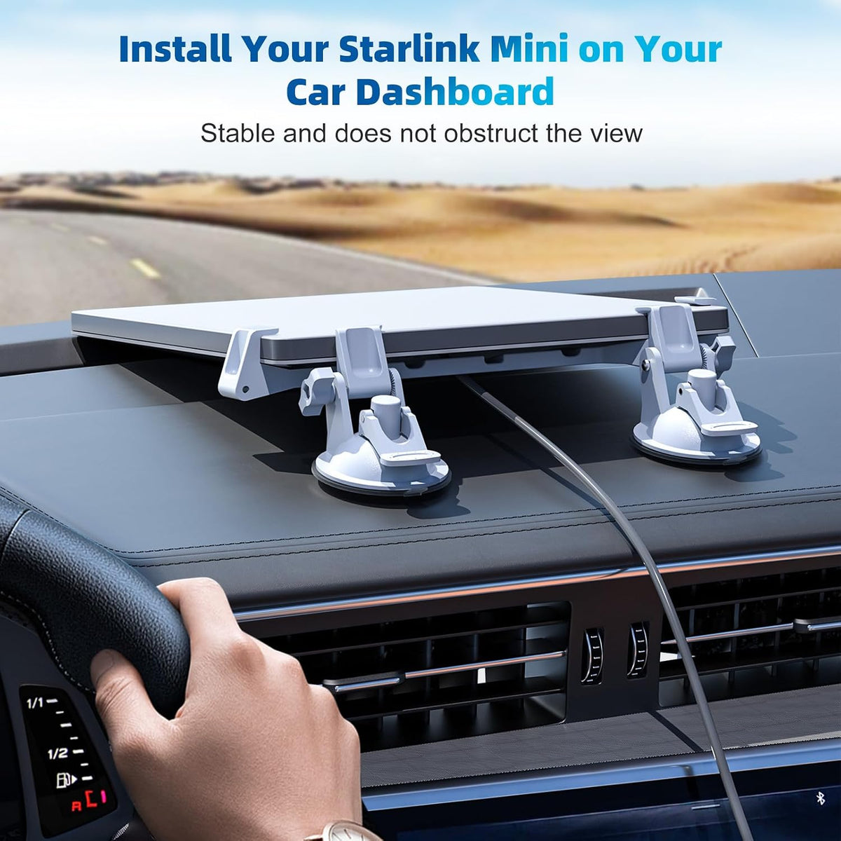 FONKEN for Starlink Mini Car Mount for Dashboard, Starlink Mini Dash Mount