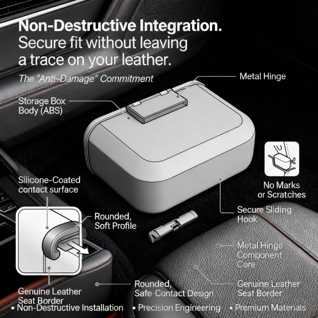 Car Trash Can with Lid - Leakproof Mini Garbage Bin for Door or Seatback,Premium ABS Auto Organizer,Space-Saving Car Garbage Can for Commuters,Families and Pet Owners,Fit for SUV,Sedan,Truck (Black)