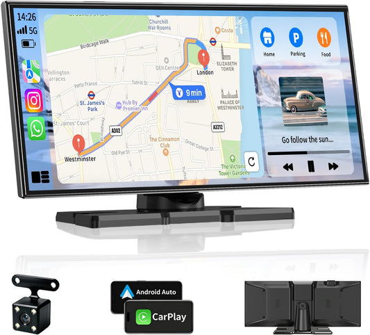 11.5" Wireless Portable CarPlay Screen for Car