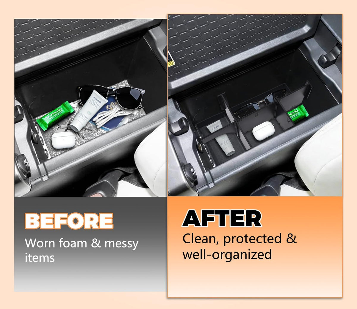 GZSH 3 PCS Center Console Organizer for Toyota RAV4 2026+ Accessories