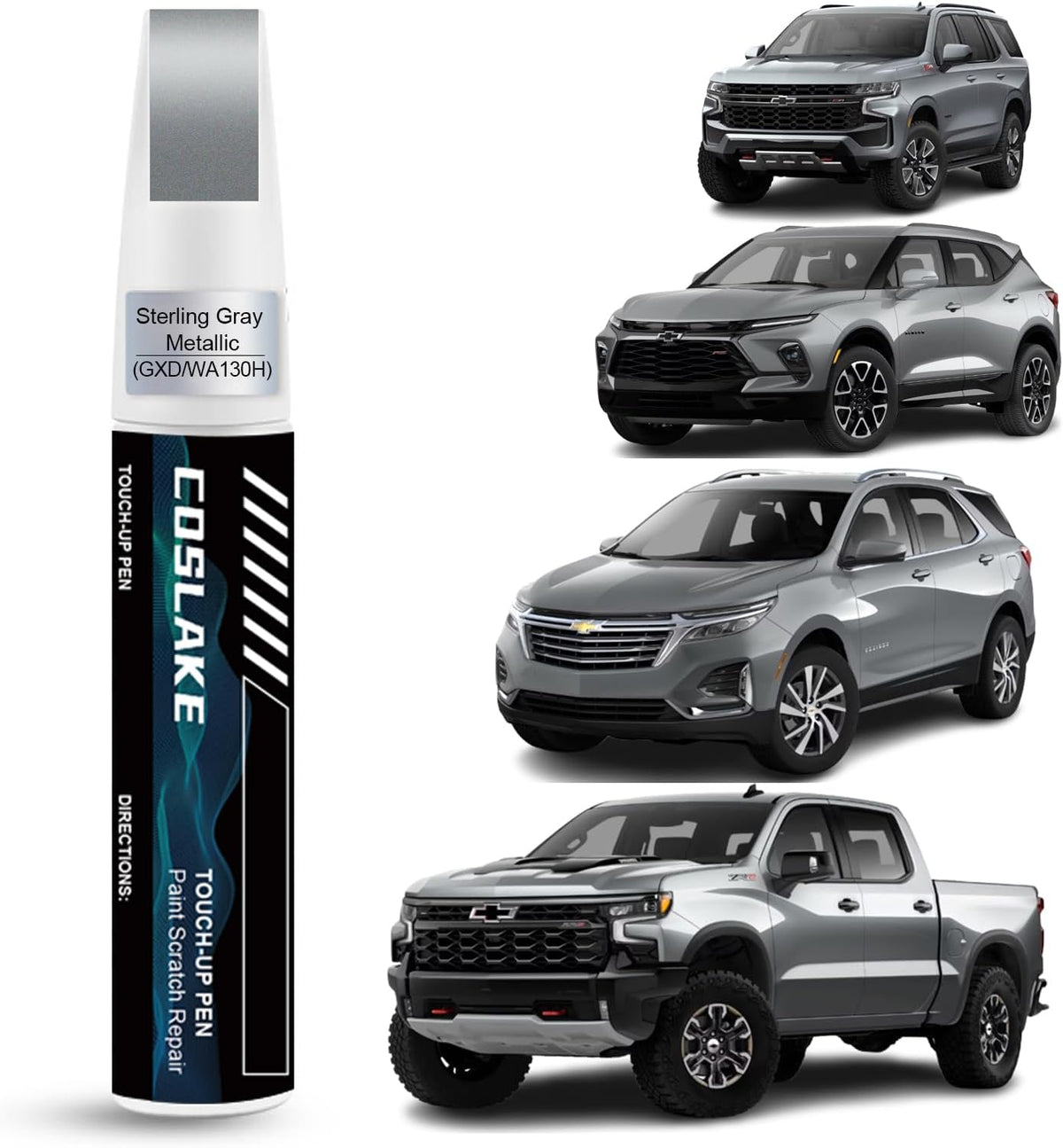 Car Touch Up Paint(Sterling Gray Metallic(GXD/WA130H)) for Chevrolet