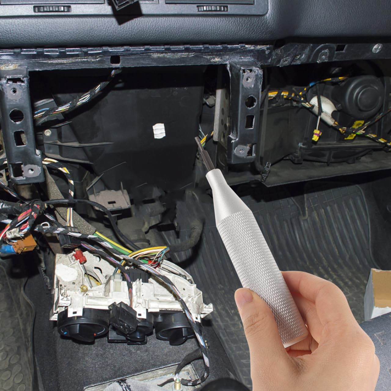 Mobestech 2Pcs ECU Cover Opening Tool Car Computer Control Box Removal Tool Automotive Panel Pry Durable Auto Repair Tools 5.23X1.57X0.78In