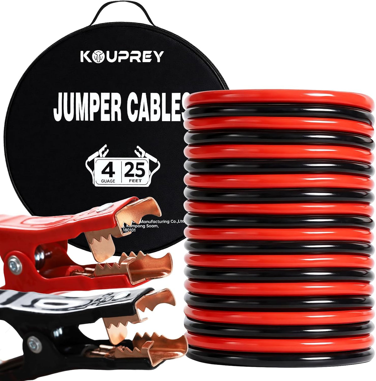 4 Gauge Jumper Cables for Car, 20FT Booster Cables, Long Jumper Cable