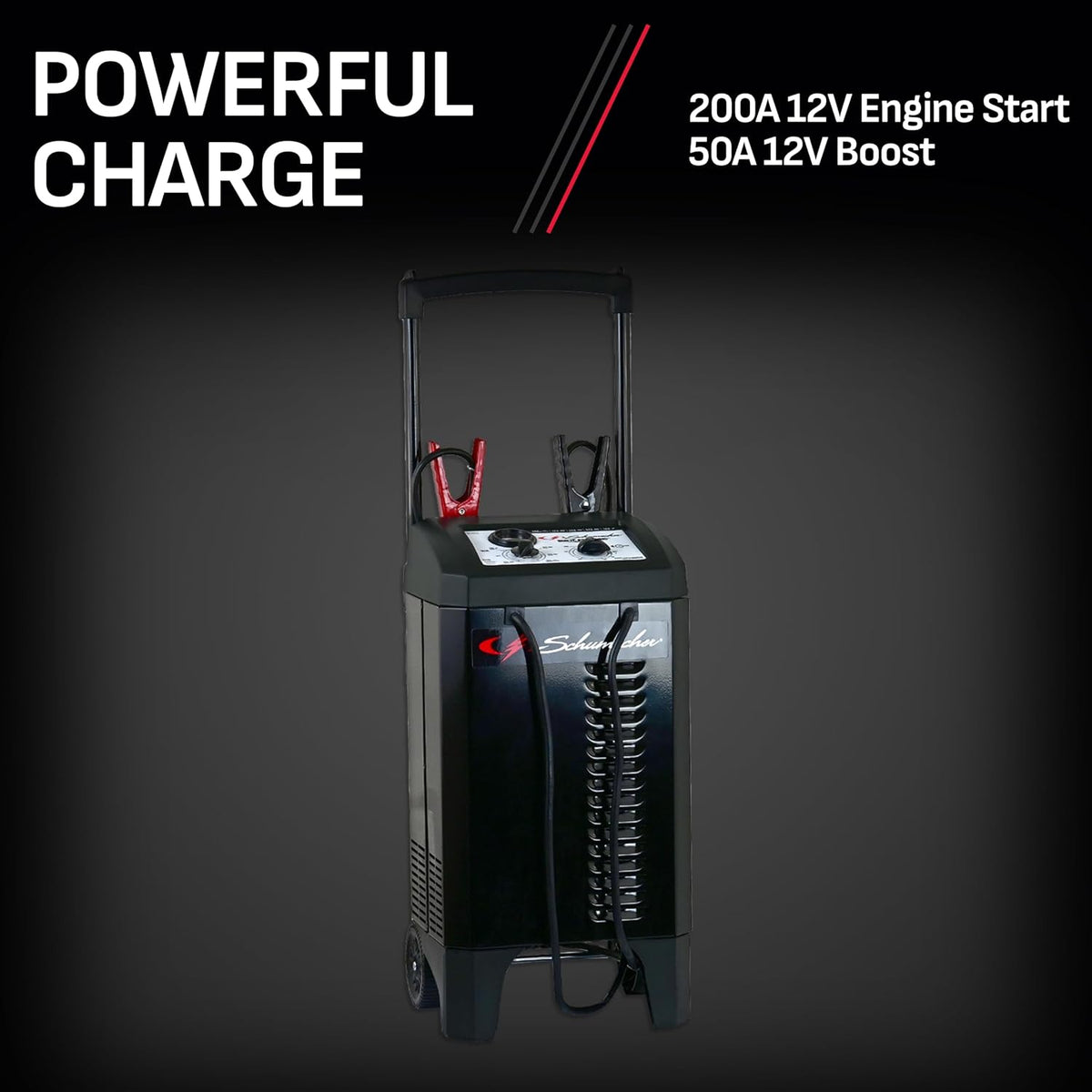 Schumacher Electric Wheeled 10A Car Battery Charger & Maintainer – SC1633