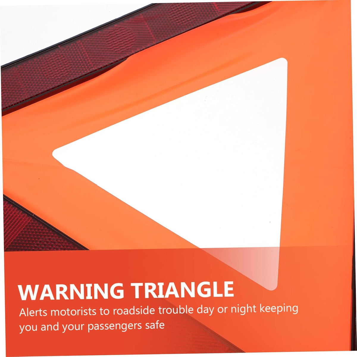Homoyoyo Reflective Triangle Warning Sign Set, 3 Pack, Red for Car Use