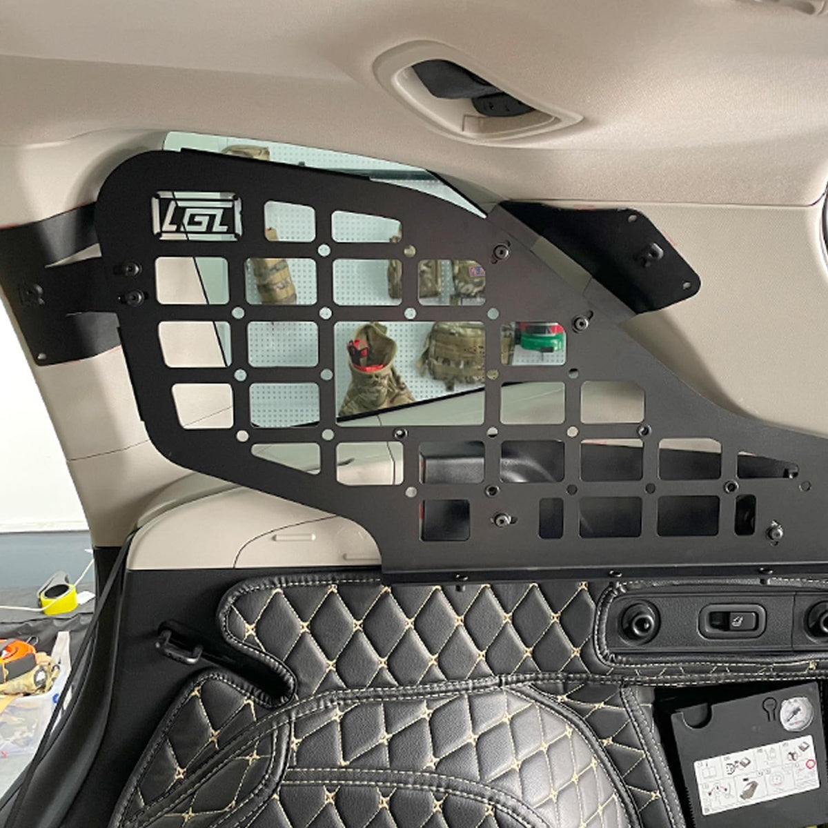 HIGH FLYING for Subaru Forester 2019-2024 Car Accessories Modular Storage Molle Panels System Trunk Shelf Luggage Storage Carrier Trunk Organizer Aluminum Alloy (Side Panels)