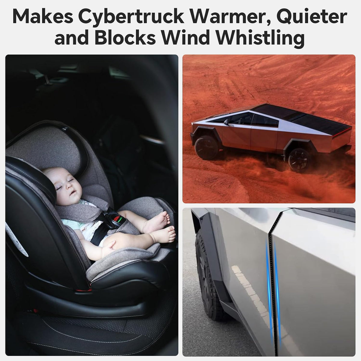 Door Edge Guards for Tesla Cybertruck Door Seal Strip