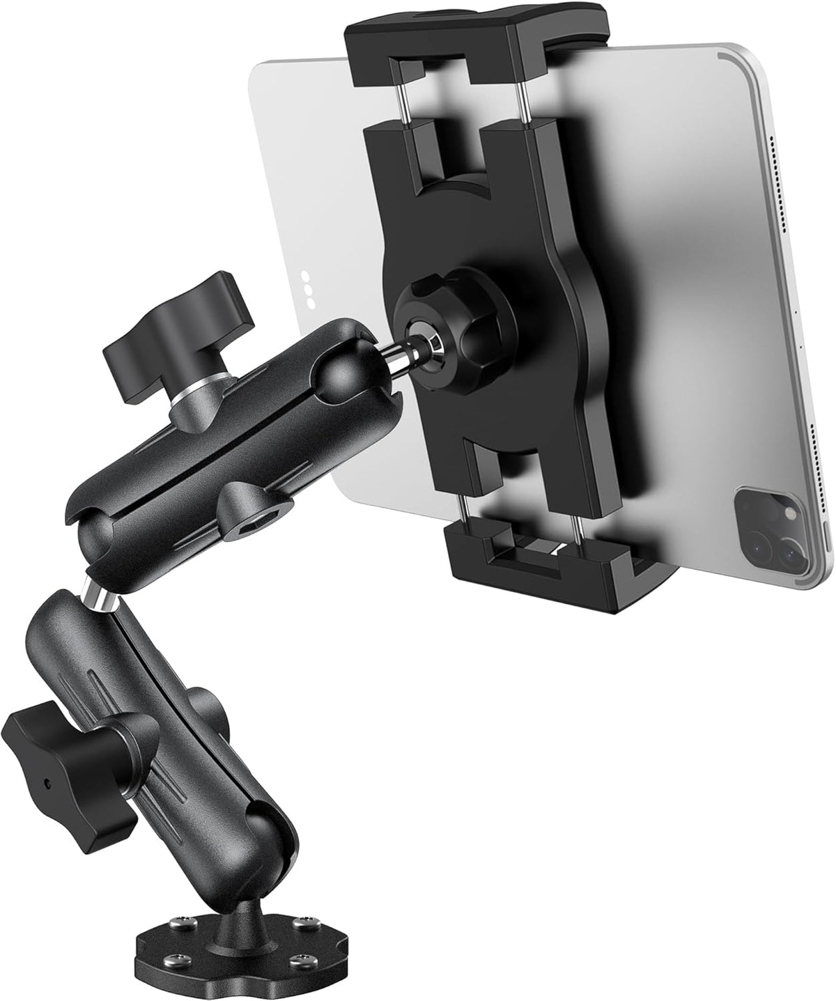 Keuvirya Heavy Duty Tablet Mount for Truck & Vehicle, Drill Base iPad Mount