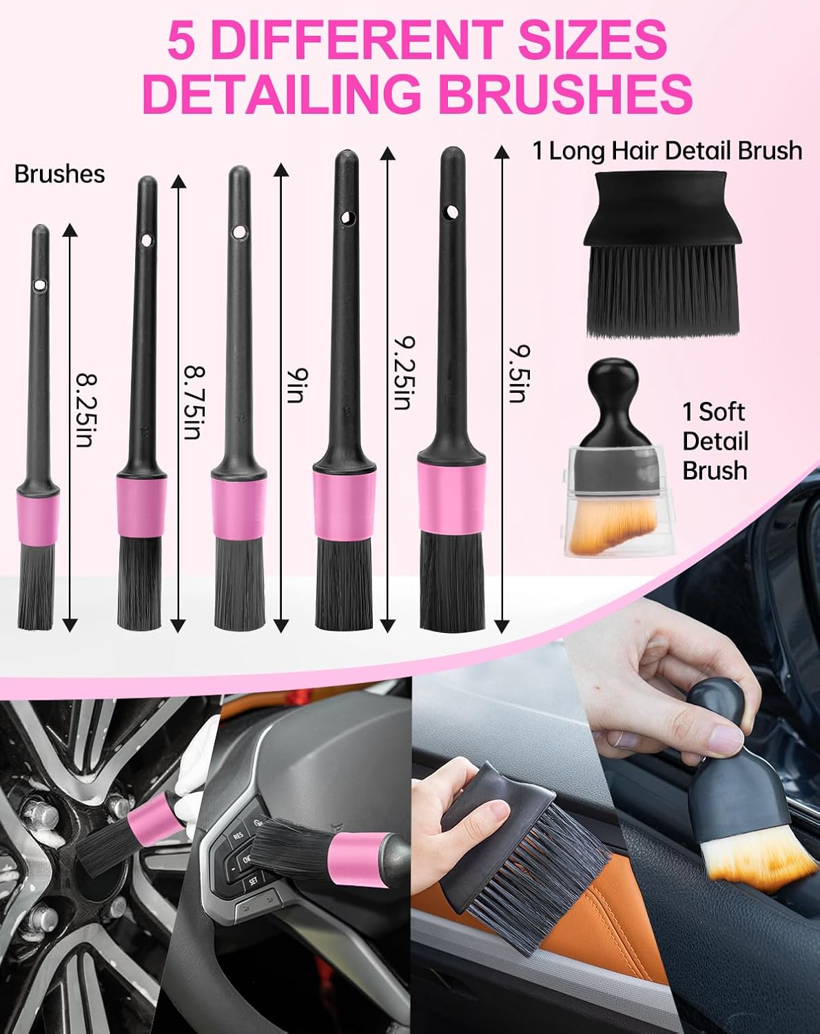 THINKWORK Car Cleaning Kit with Vacuum,Deep Cleaning for Interior Detailing