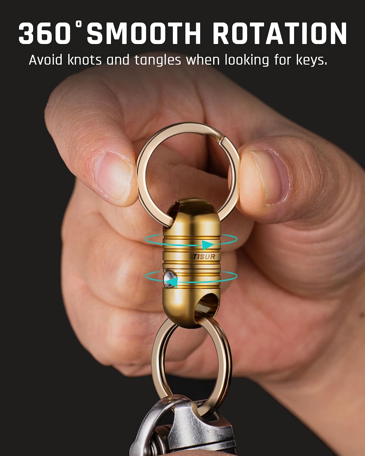TISUR Quick Release Keychain, Magnetic Key Holder Keyring Connector, Detachable Key Chain Rings for Men Women Car Keys