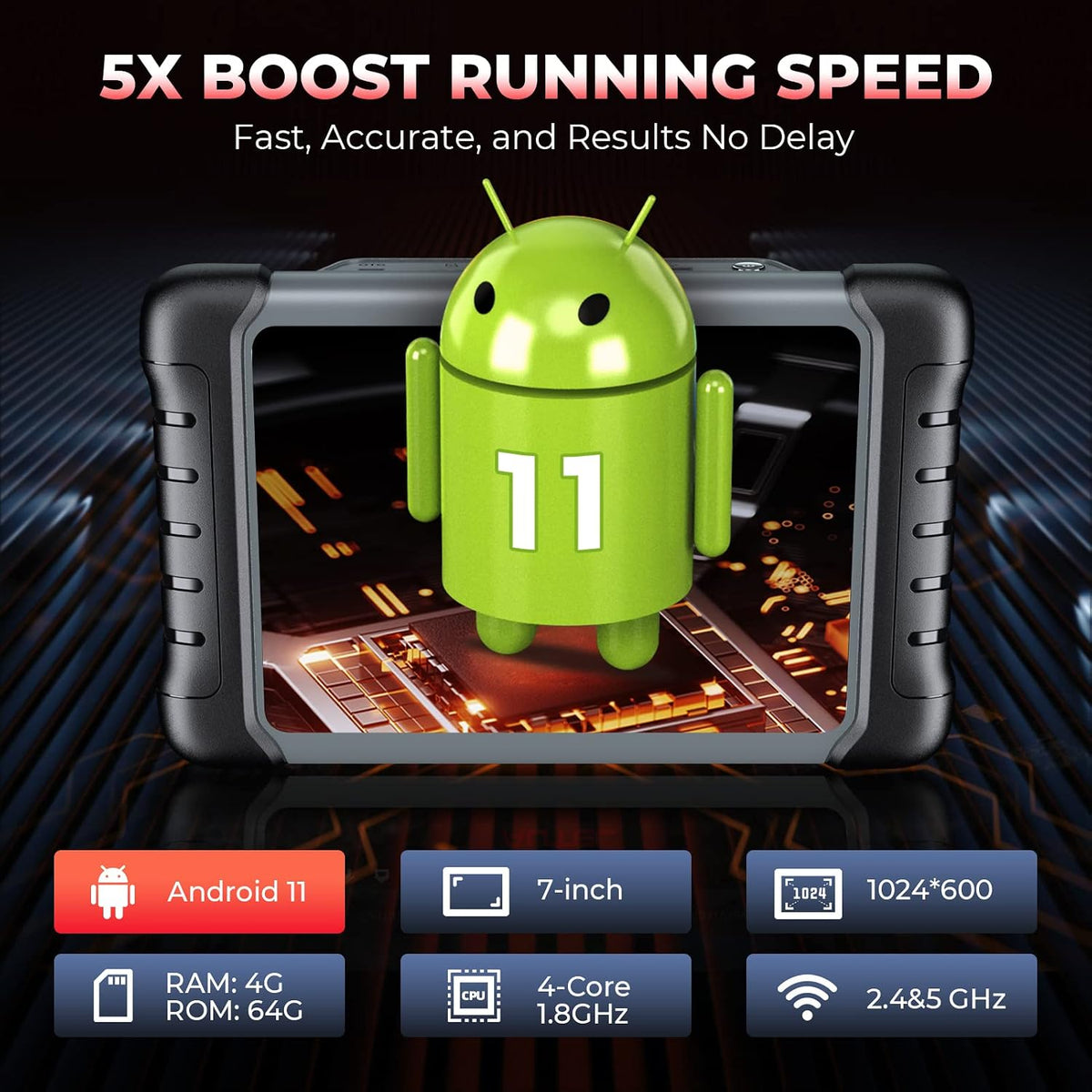 Autel Scanner MaxiCOM MK808S: All Systems Bidirectional OBD2 Scan Tool