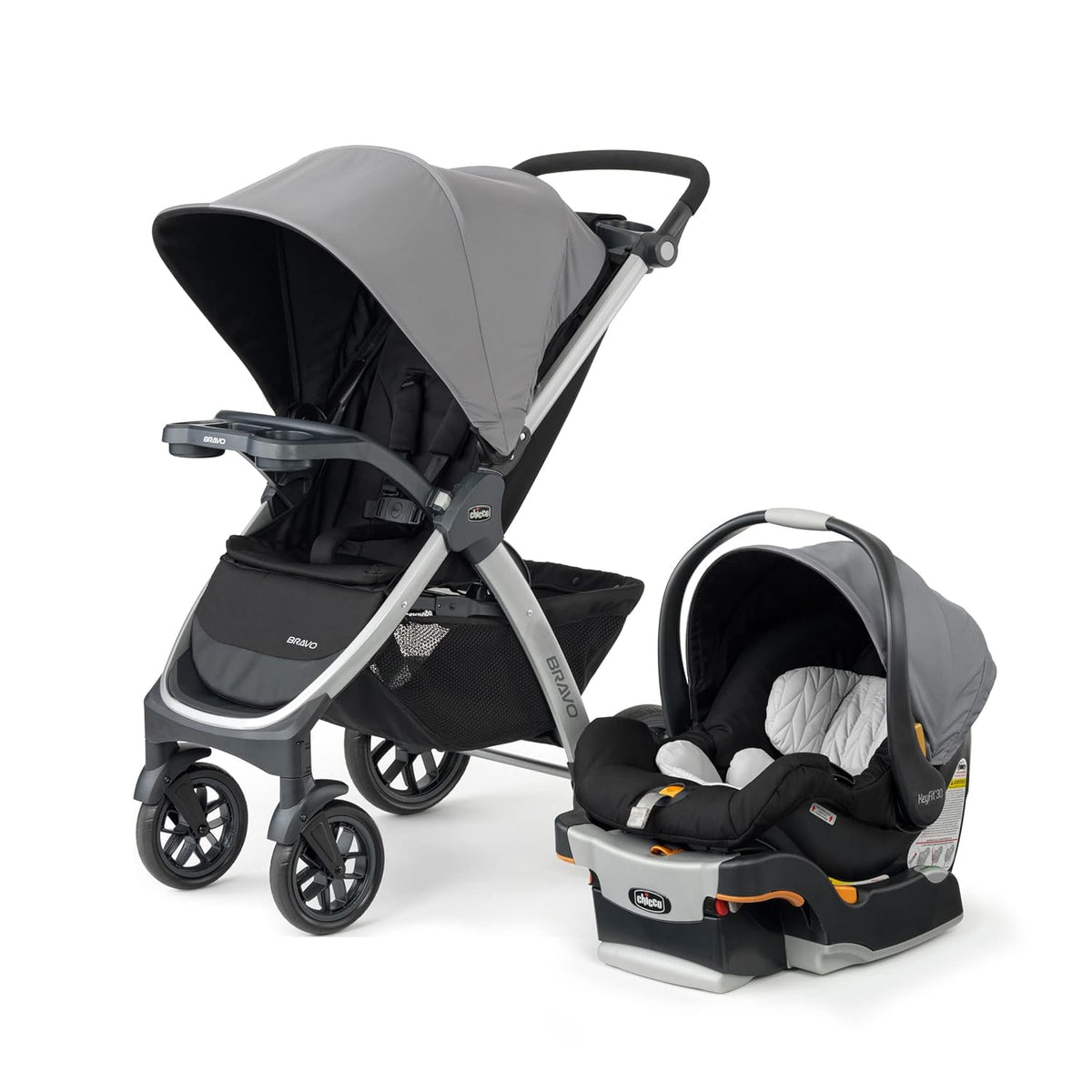 Chicco Bravo 3-in-1 Travel System w/KeyFit 30 Infant Car Seat & Base