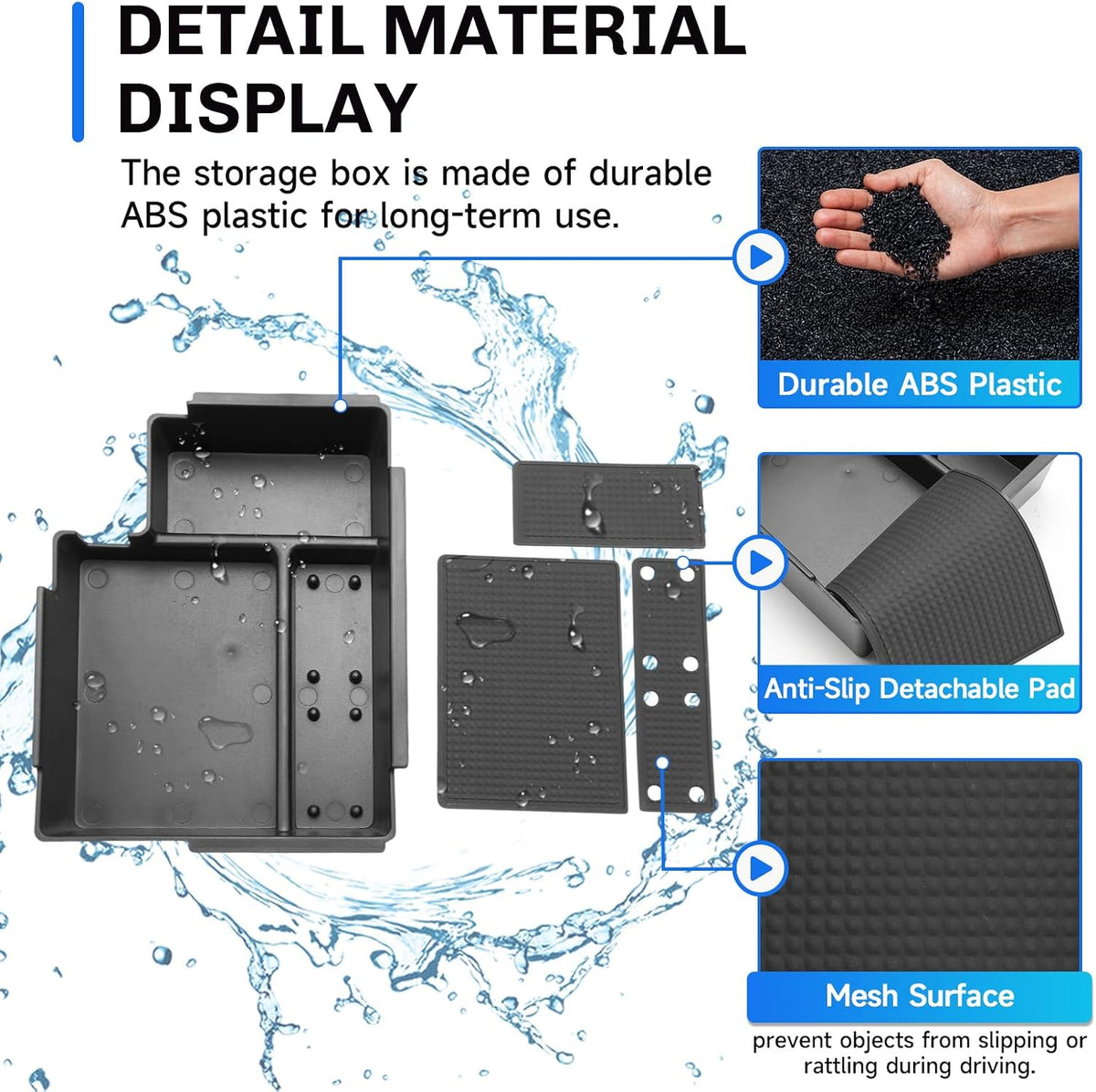 SXCY for 2025 2026 2027 Ford Explorer Center Console Organizer Tray