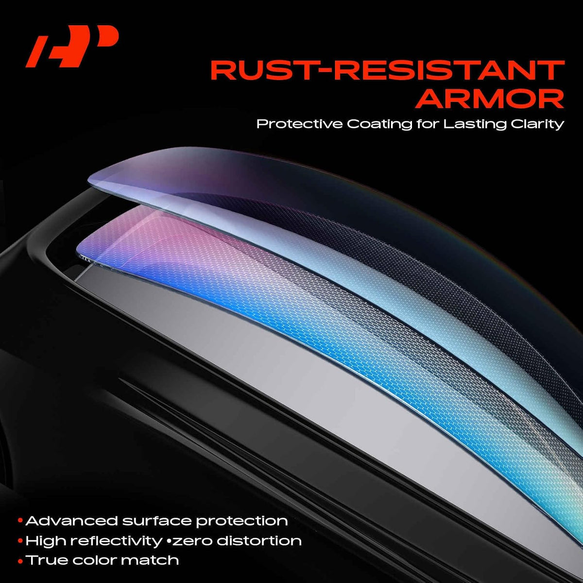 A-Premium Passenger Side Power Door Mirror Compatible with Hyundai
