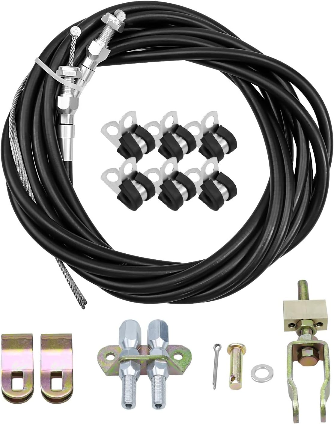 330-9371 Parking Brake Cable Kit Fit for Wilwood 110" Long Cables