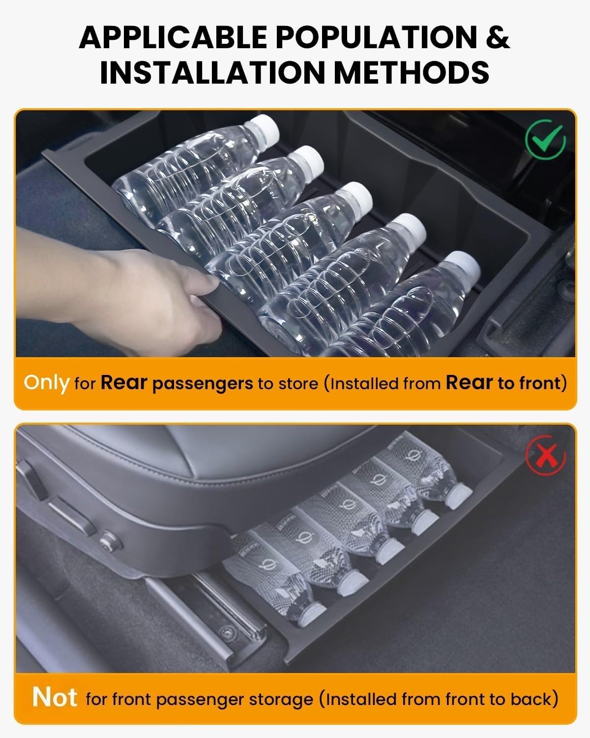 BANKKY 5PCS Center Console Organizer Tray for Tesla Model Y Juniper 2025 2026 Accessories Underseat Armrest Storage Cup Holder Hidden Compartment for Family Travel Kids Daily Commute Road Trips