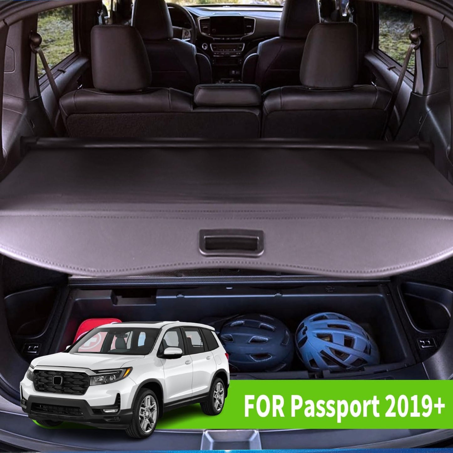 Cargo Cover for 2024 Honda Passport 2019 2020 2021 2022 2023 2025 Accessories Rear Trunk Cover Trunk Security Cover Shielding Shade Black