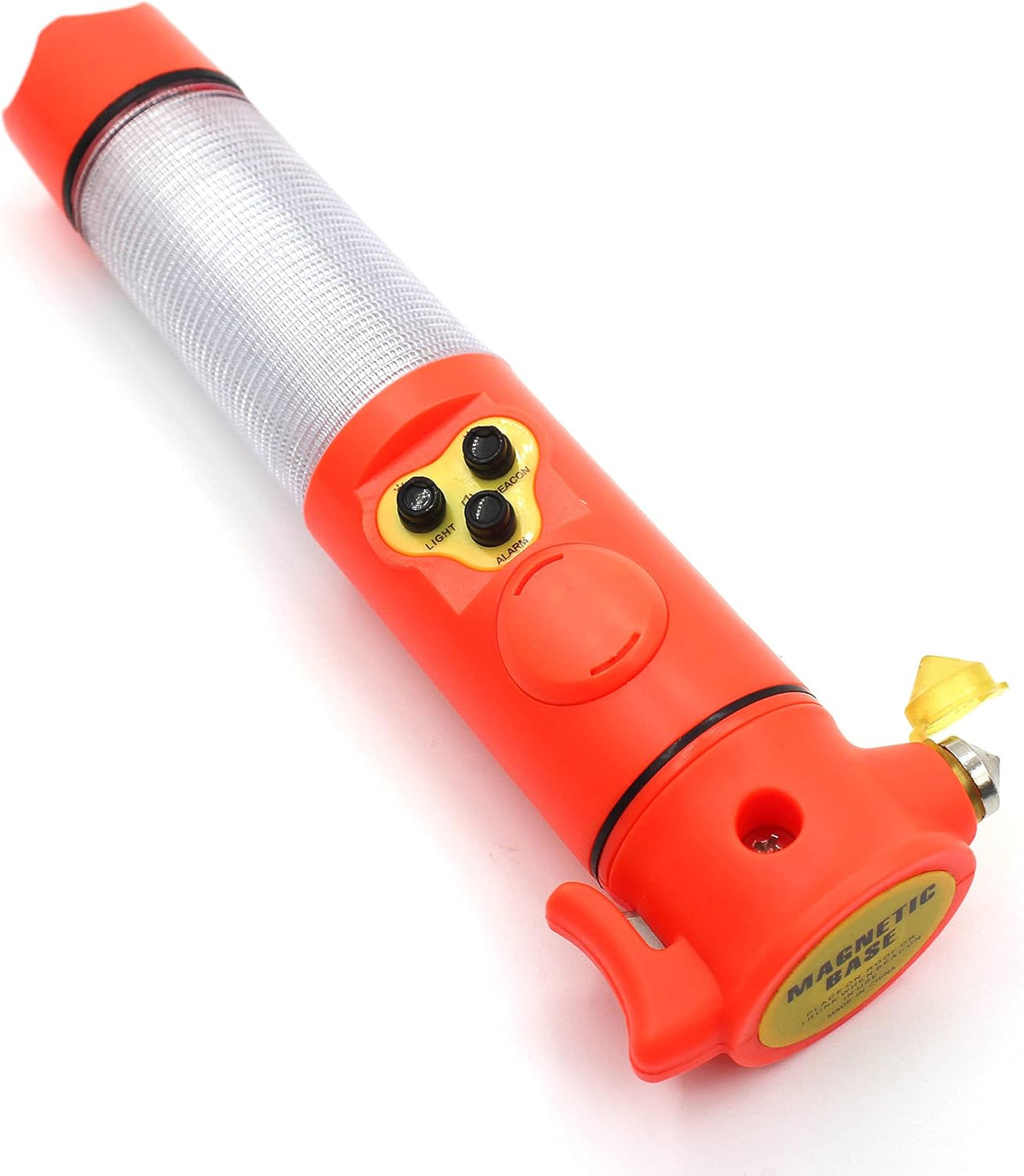 2 Pack Car Emergency Flashlight Automotive Escape Tools(6 in 1) : Safety Hammer Window Breaker/Seatbelt Cutter/Alarm Siren/LED Flashlight/Warning Light Beacon/Magnet