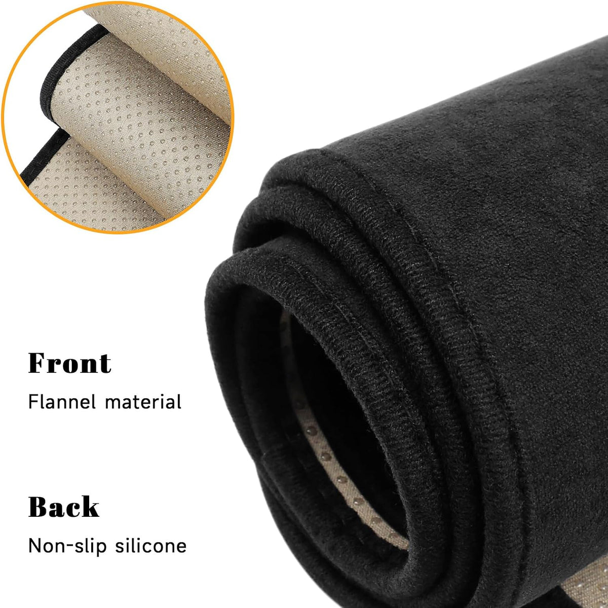 Black Dashboard Dash Board Cover Mat Carpet for Buick 2024-2025 2026 Encore GX Accessories Dash Cover Flannel Material Dash Mat Sunshade