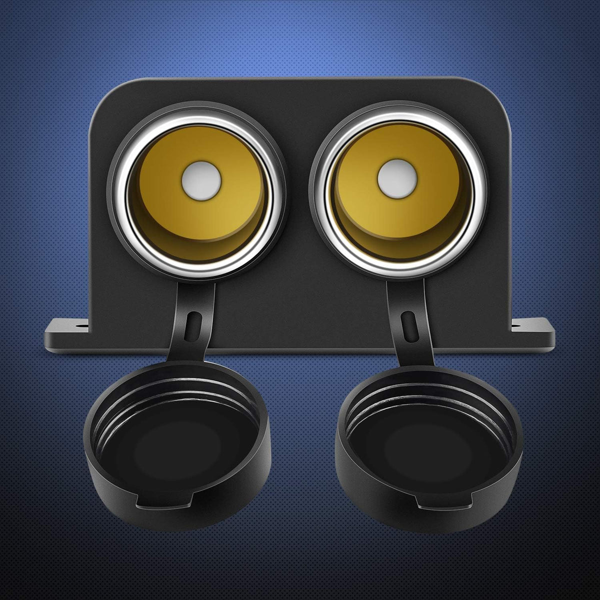 Nilight Dual Car Cigarette Lighter Socket DC 12V Waterproof Power Outlet