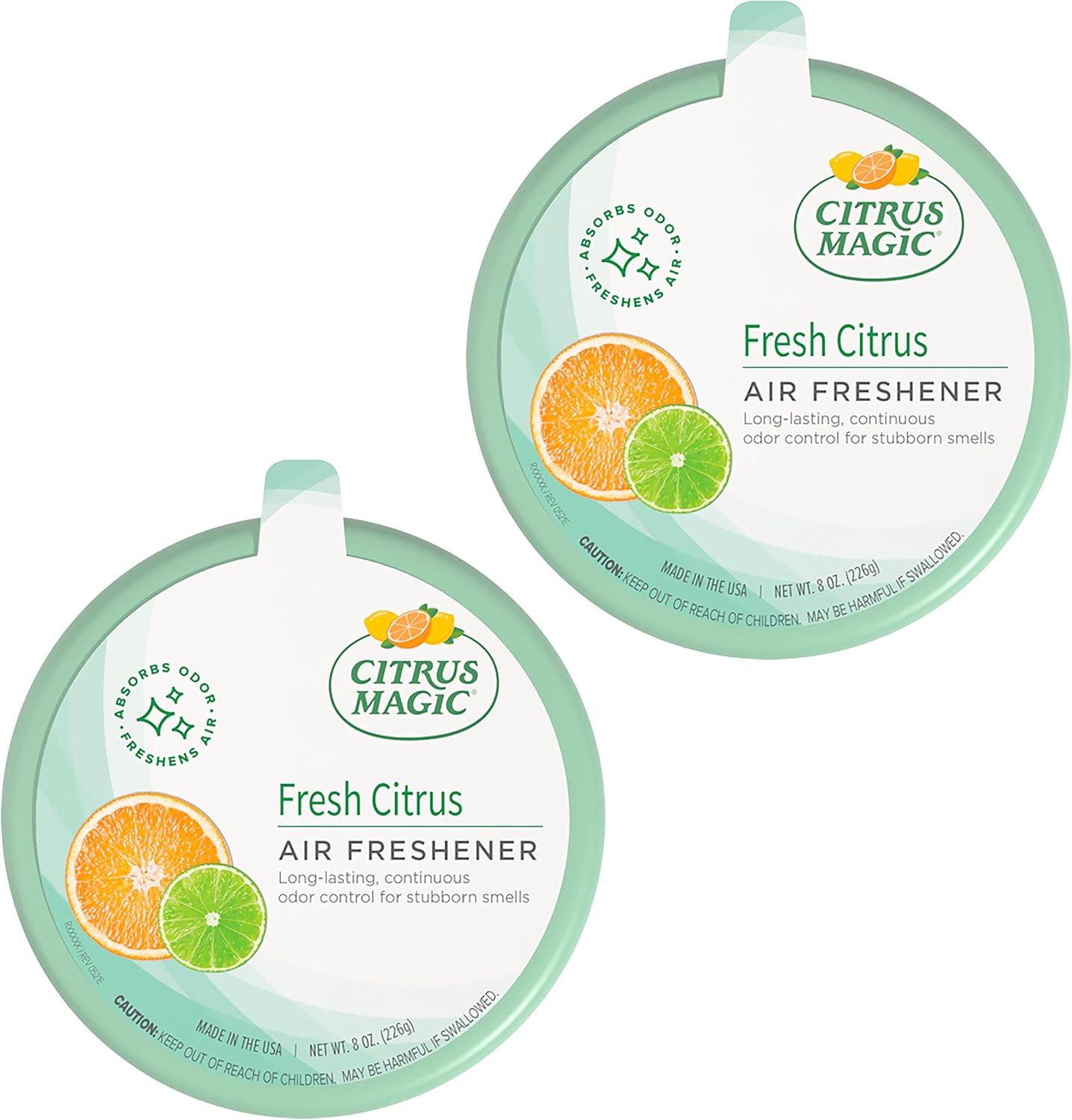 Citrus Magic 2-Pack Solid Air Freshener, 8-Ounce, Citrus