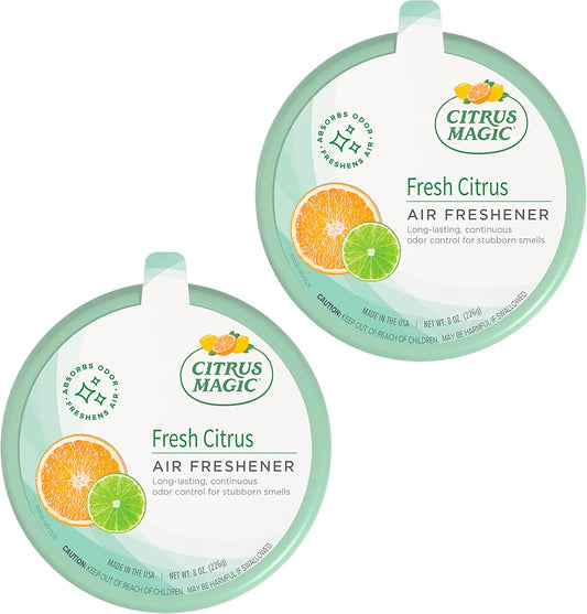 Citrus Magic 2-Pack Solid Air Freshener, 8-Ounce, Citrus