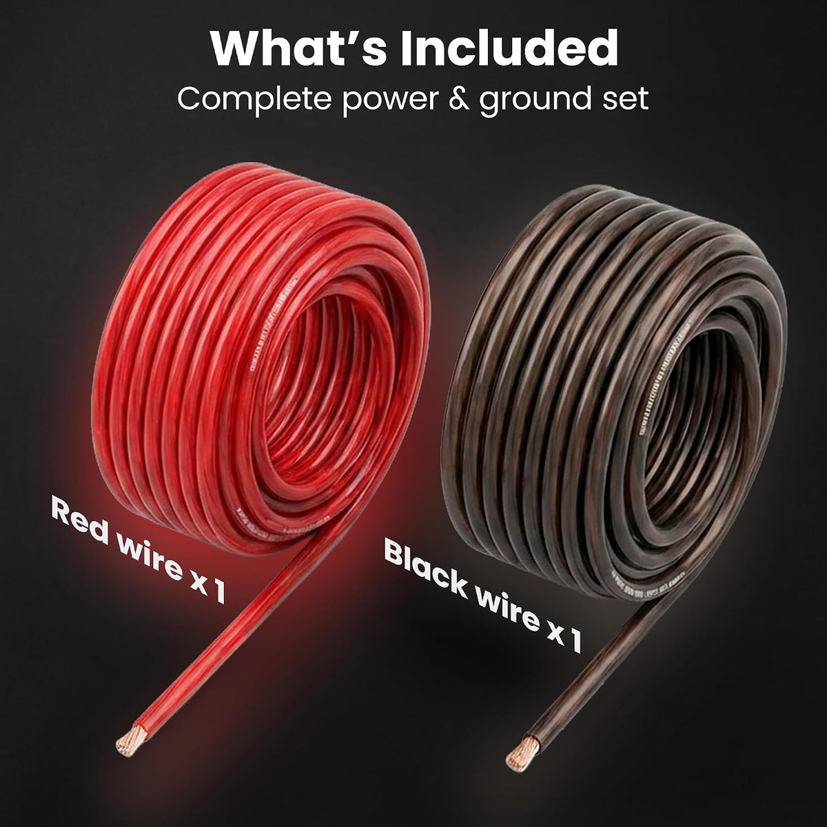 GEARit 4 Gauge Wire CCA Amp Battery Power Cable, Black/Red 50FT Each