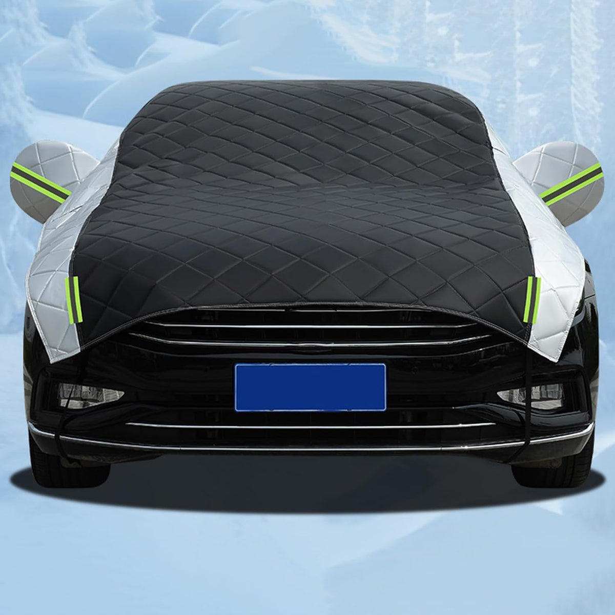 Car Cover Against Hail, Windshield Protector, Thicken Cover for SUV, Hail Blanket, Dustproof Snowproof for Sedan and Hatchback (Black, Sedan)