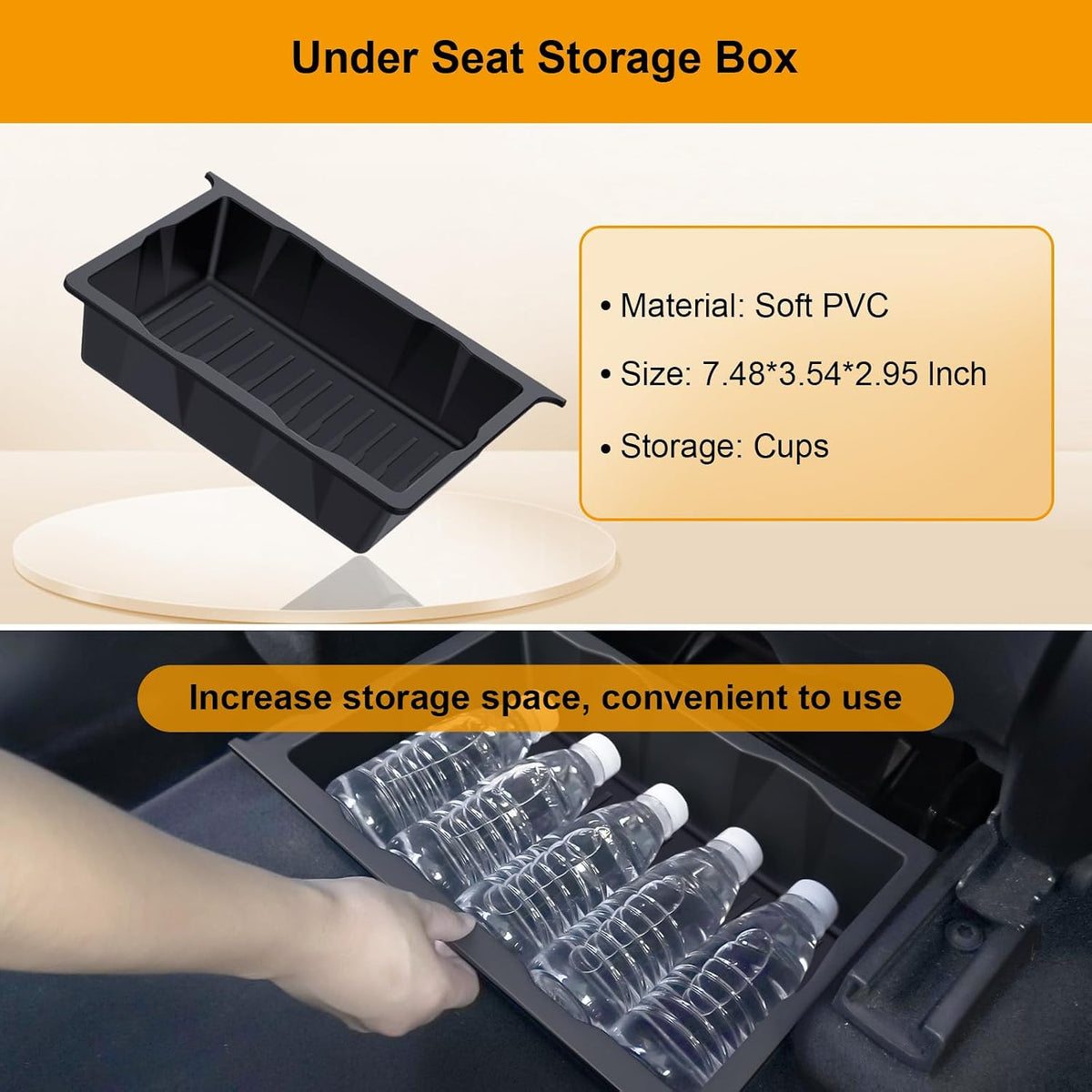 BANKKY 5PCS Center Console Organizer Tray for Tesla Model Y Juniper 2025 2026 Accessories Underseat Armrest Storage Cup Holder Hidden Compartment for Family Travel Kids Daily Commute Road Trips