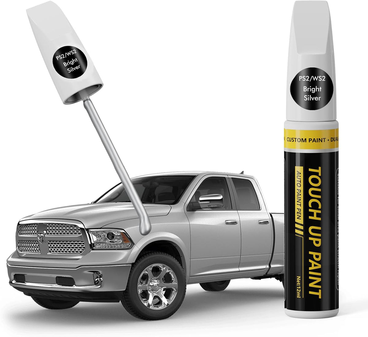 (Bright Silver (PS2/WS2) Car Touch Up Paint for Dodge Ram