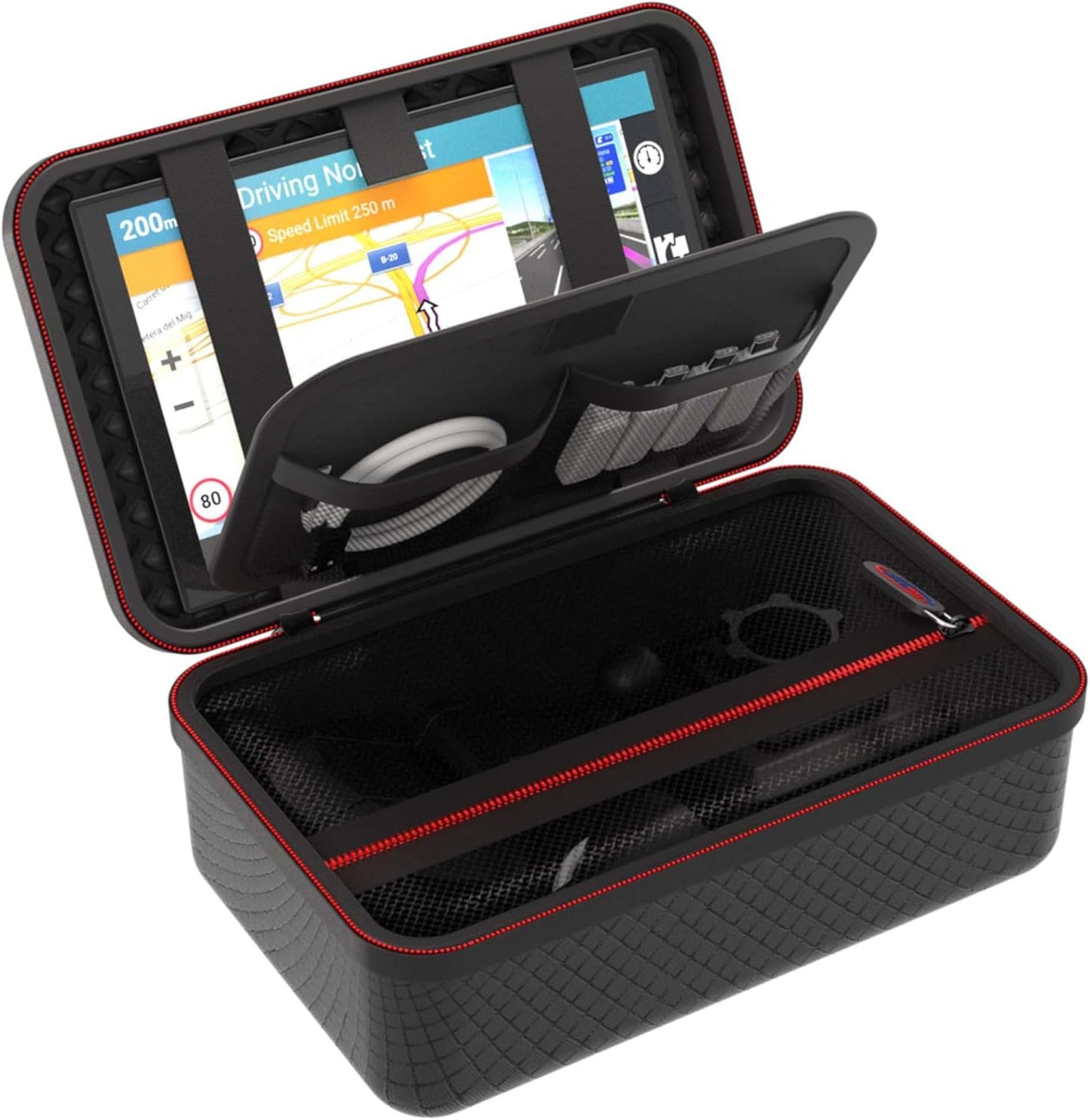 Digicharge Carrying Case for CarPlay and Android 7 Inch Car Screen | Compatible with Yongeid, PASLDA, Buonaldea Infotainment System and Accessories, Touch Screen Storage Holder
