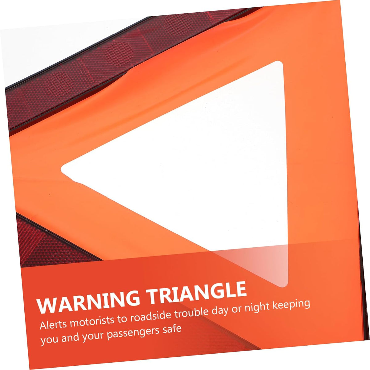 OUNONA Reflective Triangle Warning Sign Kit for Car Roadside Safety 3 Pack