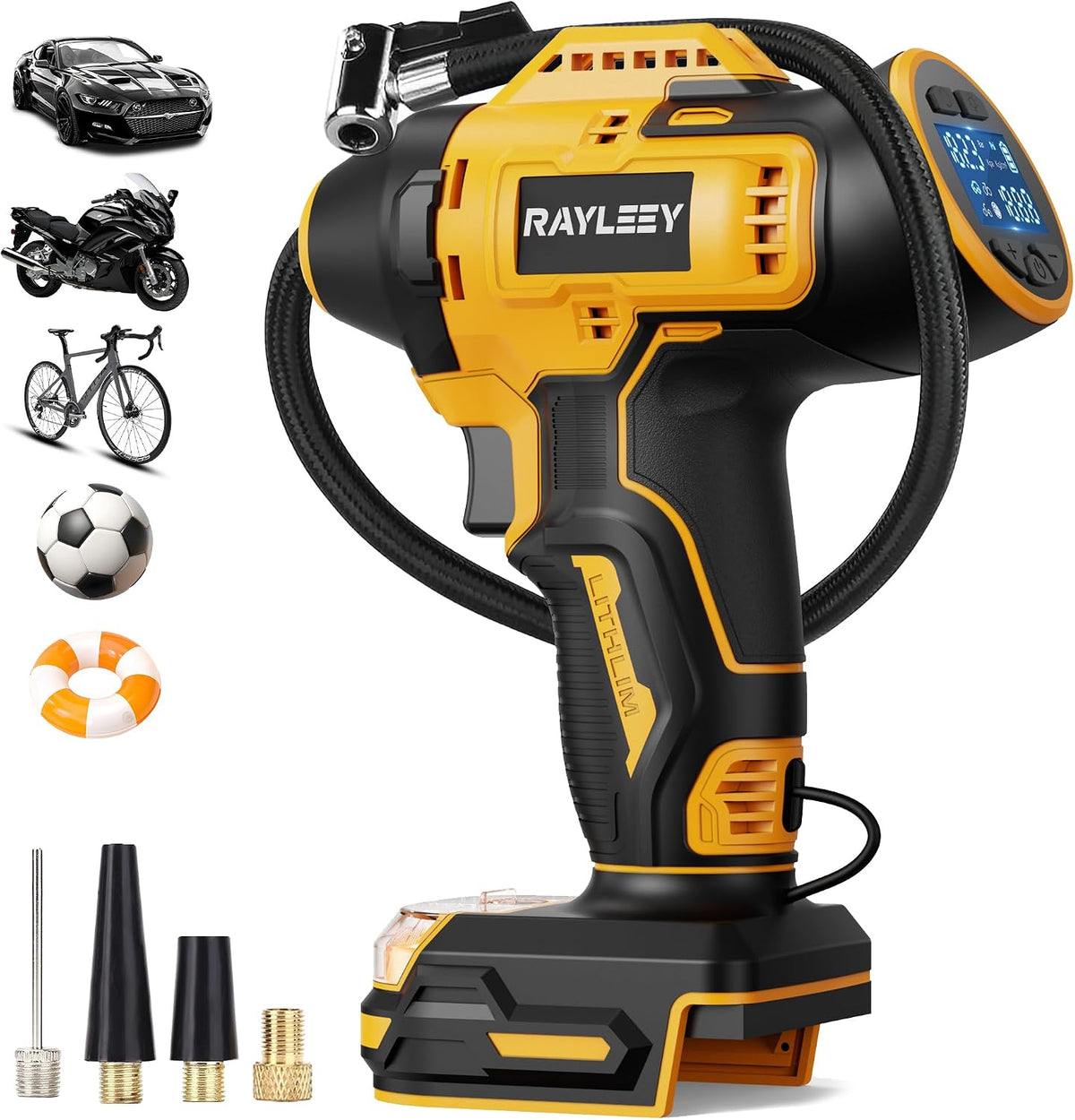160PSI Tire Inflator Cordless for Dewalt 20V Max Battery, Tool Only