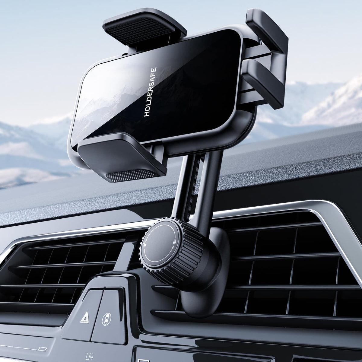 2026 Car Phone Holder [Never Blocking Vent] with Wide Clamp